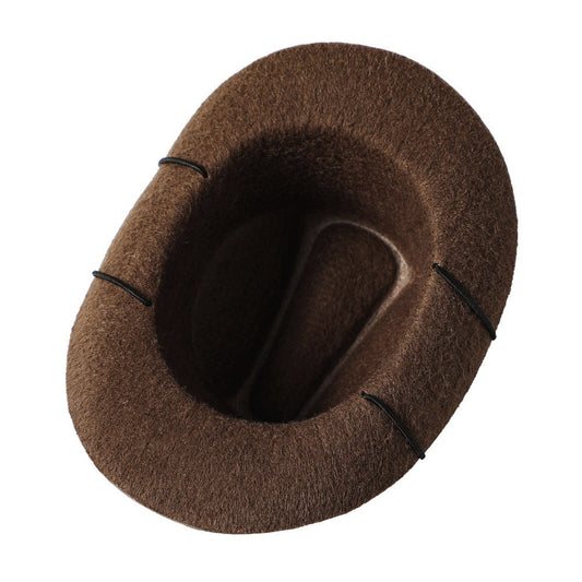 KFX-2681277 Cowboy-Style Pet Hat for Dogs and Cats - Adjustable with Non-Woven Fabric, Available in Multiple Colors
