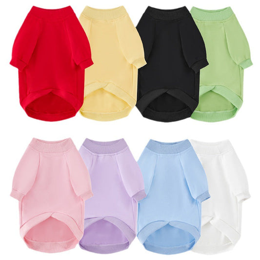 KFX-2681533 Sparkling Pullover Sweater for Pet Dogs - Cozy Cotton Clothing in Multiple Colors