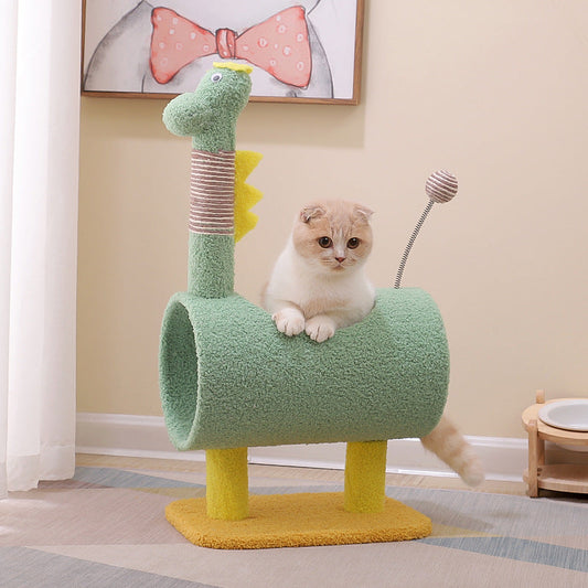 KFX-2685501 Durable Cat Climbing Frame with Sisal Scratching Post and Playful Jumping Platforms