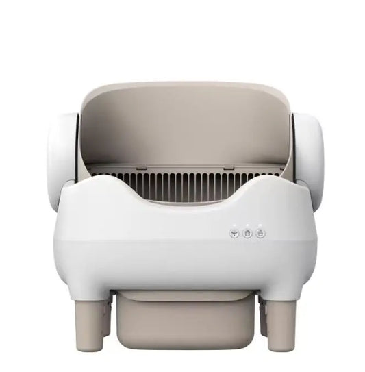 KFX-269139 Smart Cat Litter Box with Automatic Cleaning and Large 65L Capacity, Open Design