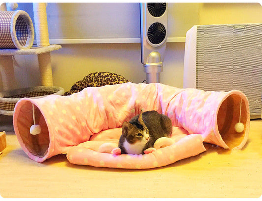 KFX-2692029 Cozy Pet Sleeping Bag for Cats – Multi-Season Styles with Soft PP Cotton Lining