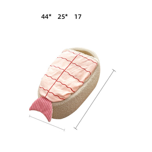 KFX-2751805 Cozy Removable Pet Nest Dog Mattress - Sushi Design for All Seasons