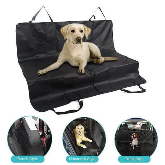 KFX-2773821 Extra Large Waterproof Car Cushion for Dogs and Cats - Portable, Foldable Back Seat Mat with 4 Handles