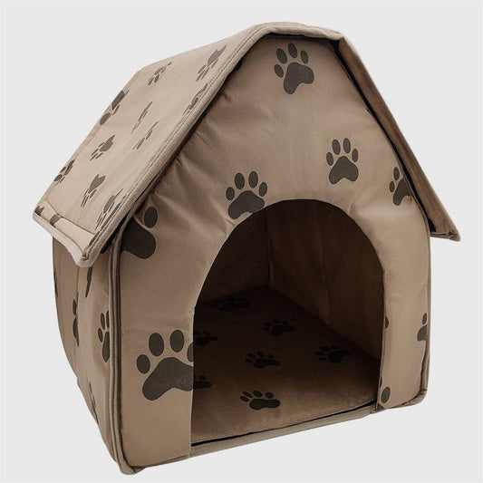 KFX-2805821 Cozy Brown Dog and Cat Cloth House for Relaxation and Leisure