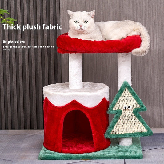 KFX-2814781 Integrated Cat Scratching Toy in Festive Colors with Density Plate Design