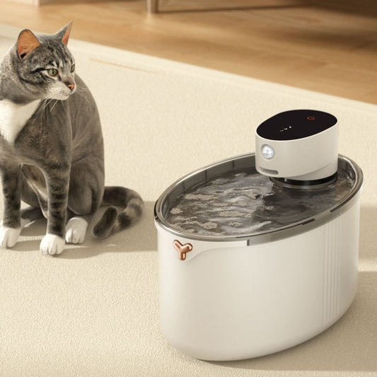 KFX-2834749 Wireless Smart Cat Water Dispenser with 4000mAh Lithium Battery and 2.5L Capacity