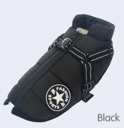 KFX-2846653 Reflective Thickened Warm Pet Vest for Autumn and Winter
