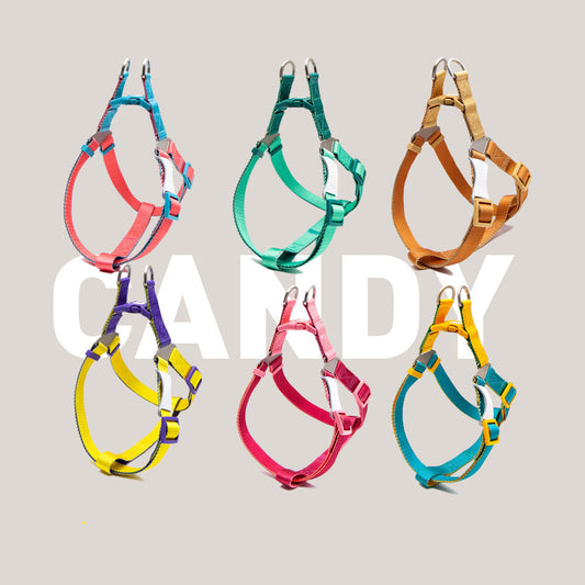 KFX-2855101 Contrast Color Hand Holding Rope Collar and Backband for Outdoor Activities