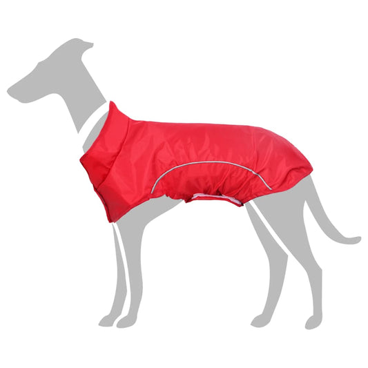 KFX-2856381 Reflective Dog Raincoat - Waterproof Polyester, Yellow/Red, Size S, Comfortable Fit