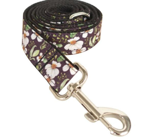 KFX-2882621 Small Floral Pet Traction Set - Durable Polyester Material
