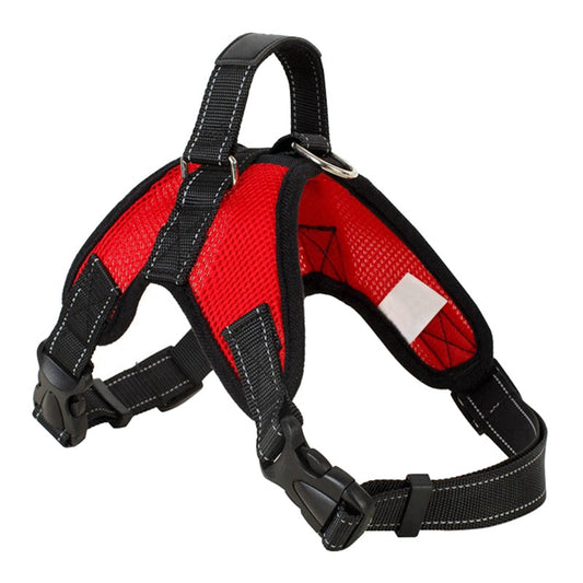 KFX-2905149 Mesh Dog Saddle Harness - Breathable Cloth Chest Strap for Small to Large Dogs in Multiple Colors