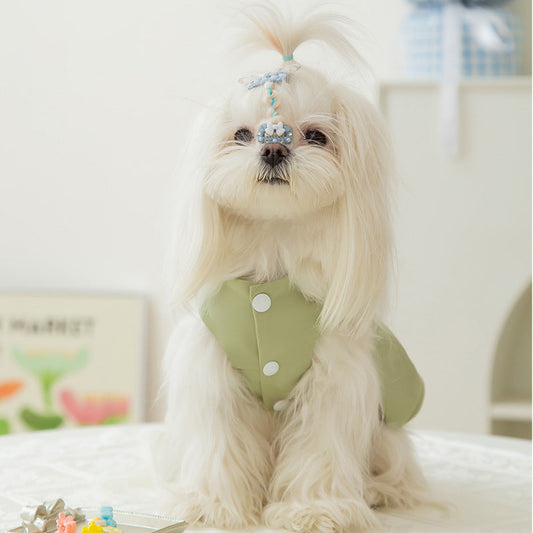 KFX-2908221 Princess Style Thin Breathable Skirt for Small Dogs - Satin Surface in Various Colors