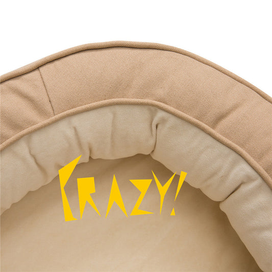 KFX-2936893 Orthopedic Waterproof Dog Kennel - Removable & Washable for All Seasons, Available in Khaki (M, L, XL)
