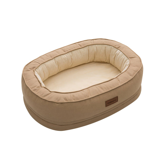 KFX-2936893 Orthopedic Waterproof Dog Kennel - Removable & Washable for All Seasons, Available in Khaki (M, L, XL)
