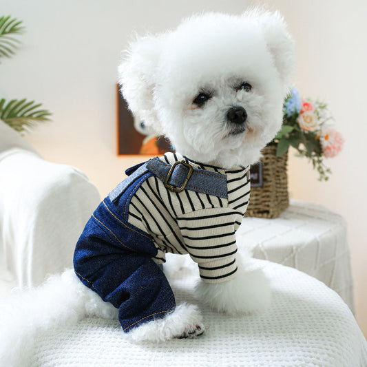 KFX-2937277 Heart-Shaped Vintage Dog Suspender Pants for Small to Extra Large Pets
