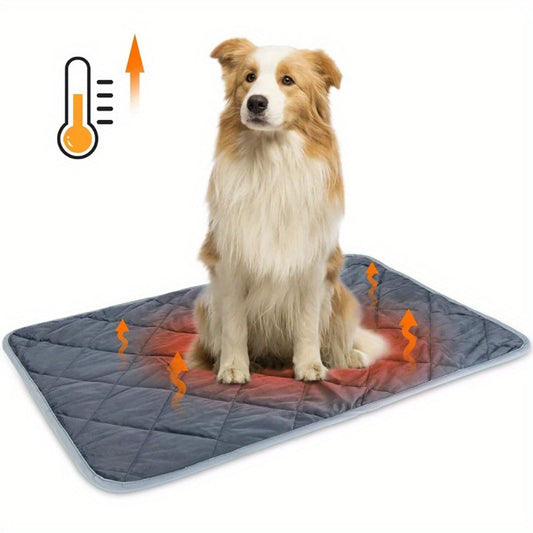 KFX-2963133 Self-Heating Non-Slip Pet Mat with Waterproof Design, 5-Layer Thermal Blanket for Dogs and Cats