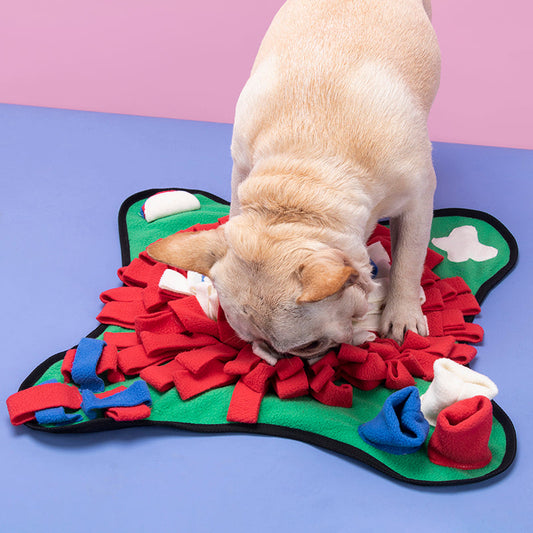 KFX-2968893 Pet Snuffle Mat for Interactive Feeding - For Dogs & Cats, Improves Foraging Skills, Indoor/Outdoor Use, 45x45 cm