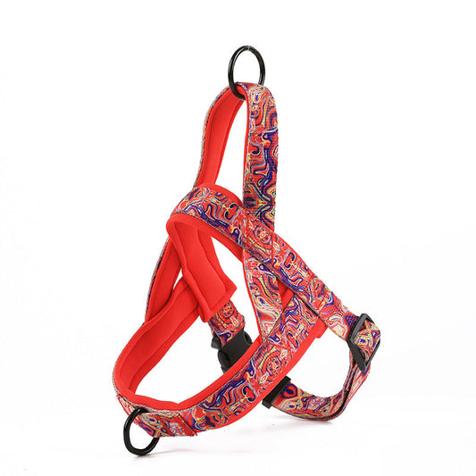 KFX-2970685 Pet Vest Chest Strap with Hand-Holding Rope - Various Colors Available