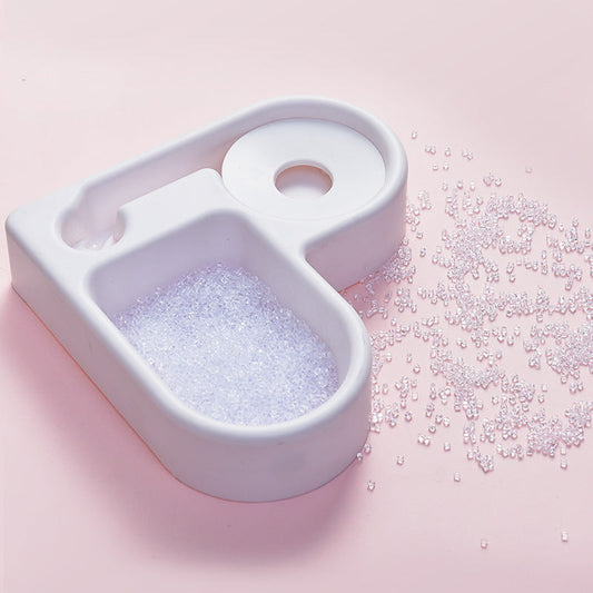 KFX-2971581 Dual-Use Cat and Dog Bowl with Non-Wet Mouth Design - Available in Pink, Blue, and White