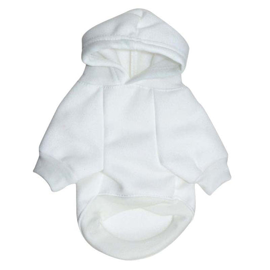 KFX-2975549 Cozy Fleece Hooded Sweater for Small Dogs - Casual Design in Multiple Sizes and Colors