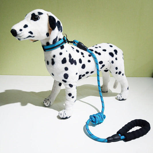 KFX-2986685 Reflective Dog Collar with Decorative Necklace and Leash Set