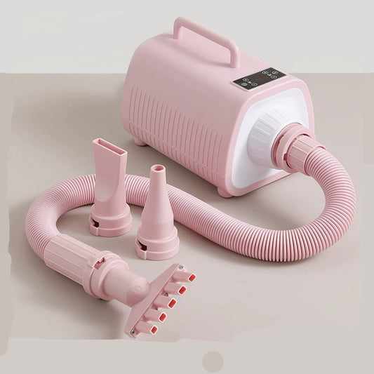 KFX-2994109 High-Power 2000W Pet Hair Dryer for Dogs – Smart Touch in Pink, Black, and White