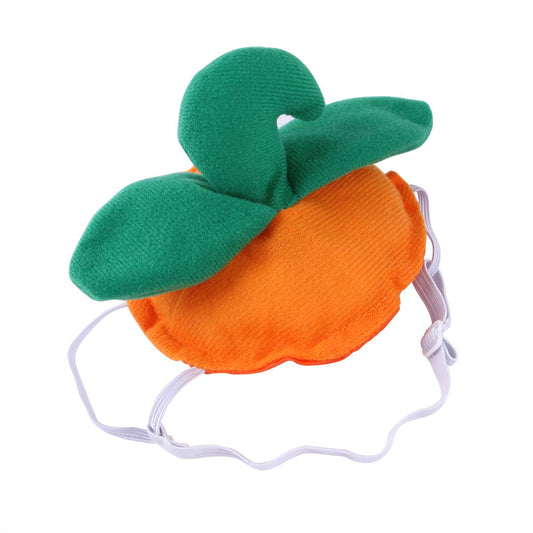 KFX-3008957 Pet Green Leaf Pumpkin Headgear for Festive Pet Costumes