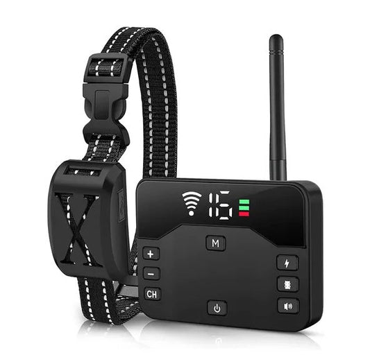 KFX-3015357 Wireless Electric Dog Fence System with Waterproof Training Collar for Small to Large Dogs
