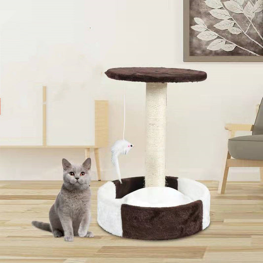 KFX-3045949 Cat Climbing Frame with Integrated Column in Multiple Color Options