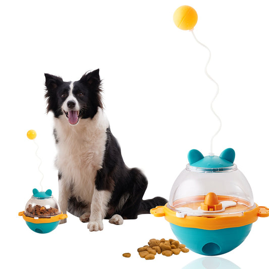 KFX-3049917 Interactive Food Dispensing Tumbler Toy for Dogs and Cats, IQ-Boosting Slow Feeder Treat Ball