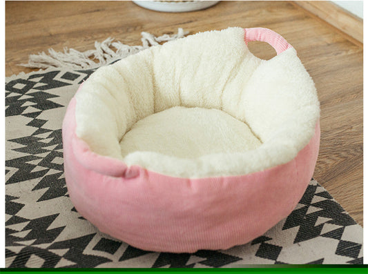 KFX-3058237 Soft Suede Cat Sleeping Pad for Small and Medium Pets, Cozy Velvet with PP Cotton Filling, Two Sizes Available