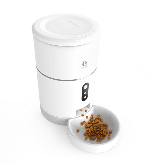KFX-3073469 Smart WiFi Automatic Pet Feeder with 1080P HD Camera, 4L Capacity, Moisture-Proof Design, and App Control