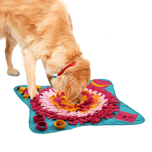 KFX-3076285 Interactive Blue Felt Cloth Pet Educational Bite Toy