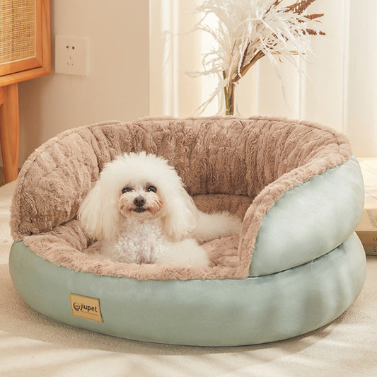 KFX-3112253 Universal Sofa Kennel for Pets - Warm Cloth Bed with Green and Gray Options