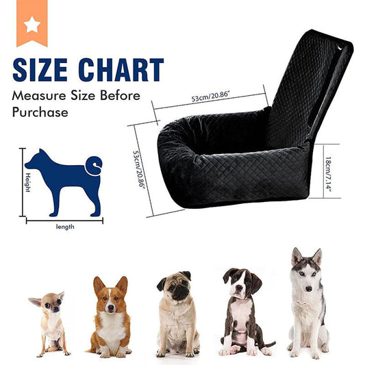 KFX-3134269 Breathable Pet Car Hanging Bag with Waterproof Cushion for Dog Comfort and Safety