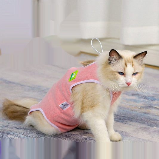 KFX-3157053 Adjustable Pet Sterilization Clothing for Dogs and Cats - Anti-Licking & Anti-Stripping Apparel in Multiple Colors and Sizes