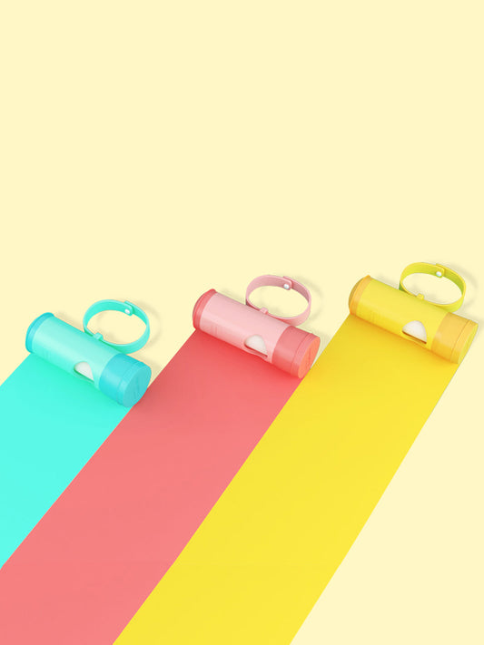 KFX-3191485 Portable Pet Toilet with 120 Poop Bags - Cherry Pink, Lemon Yellow, Mint Green Options