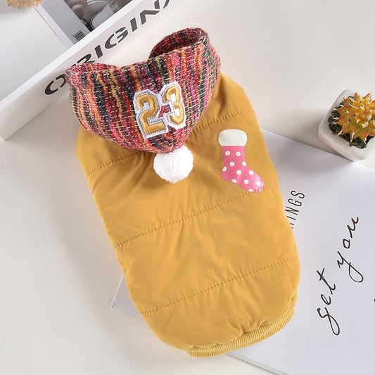 KFX-3235901 Cozy Cotton Christmas Socks for Dogs in Fun Cartoon Design - Multiple Sizes Available