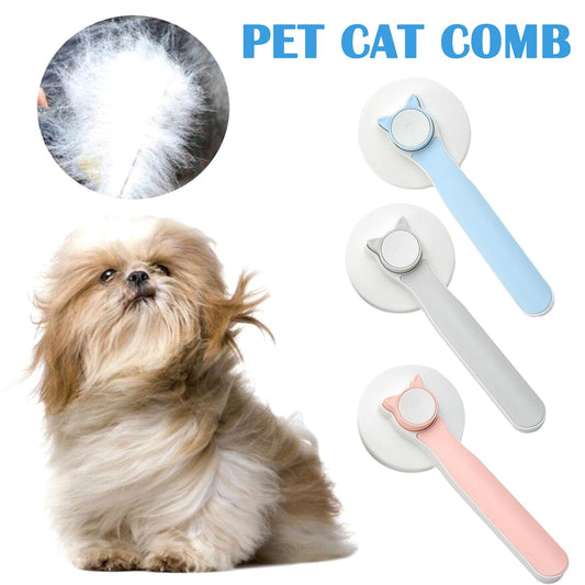 KFX-3252285 Self-Cleaning Slicker Brush for Dogs and Cats - Perfect for Long and Short Hair, Gentle Shedding and Grooming