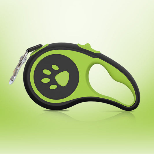 KFX-3254589 Automatic Telescopic Traction Rope for Dogs - 5M Adjustable Leash in Green, Pink, Blue, and Orange