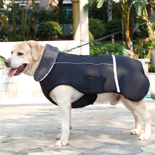 KFX-3270461 Thick Warm Dog Vest - Waterproof, Reflective, Adjustable for Small to Large Breeds