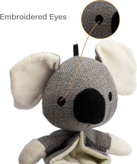 KFX-3279293 Squeaky Plush Koala Toy with Crinkle Paper for Dogs - Durable, Chew-Resistant, Ideal for Small to Large Breeds