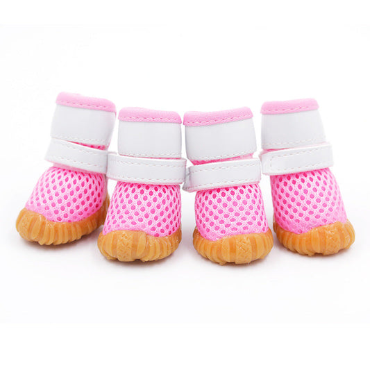 KFX-3284413 Breathable Sports Mesh Dog Shoes - Waterproof, Warm, Multi-Color Options