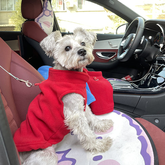 KFX-3285949 Fleece Sweater Vest for Dogs and Cats - Warm and Stylish Winter Wear in Various Colors and Sizes