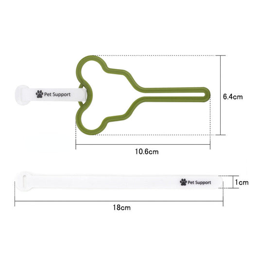 KFX-3333309 Hands-Free Dog Poop Bag Holder with Adjustable Clip for Easy Walking and Cleaning