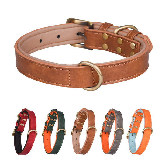 KFX-3355069 Breathable Monochrome Pet Collar in Various Sizes for All Seasons