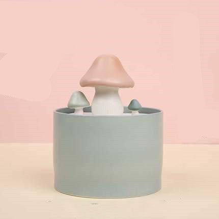 KFX-3414845 Cat Water Dispenser with Detachable Filtration System - Mushroom Style in Multiple Colors and Sizes
