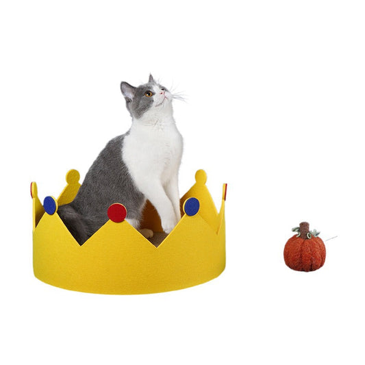 KFX-3436093 Felt Corrugated Paper Cat Nest for Claw Grinding, Climbing, Playing, and Resting