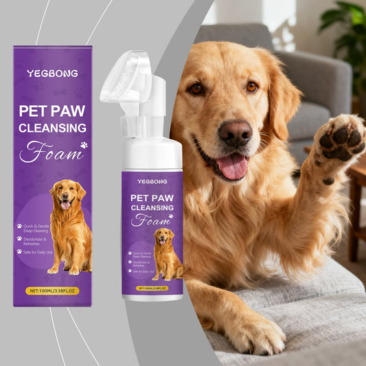 KFX-3437757 Pet Paw Cleansing Foam with Strawberry Extract for Gentle Cleaning