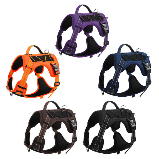 KFX-3462717 Reflective Safety Dog Harness with Full Grip Handle and Explosion-Proof Design